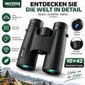 10×42 HD Fernglas – Wasserdichtes Weitwinkel-Fernglas für Outdoor & Natur